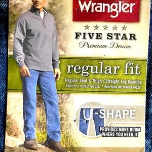 Wrangler Regular Fit New Men’s Jeans Size 48x30